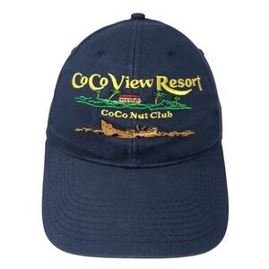 CoCo View Resort CoCo Nut Club Member Slideback Hat Blue OS Adjustable HTT